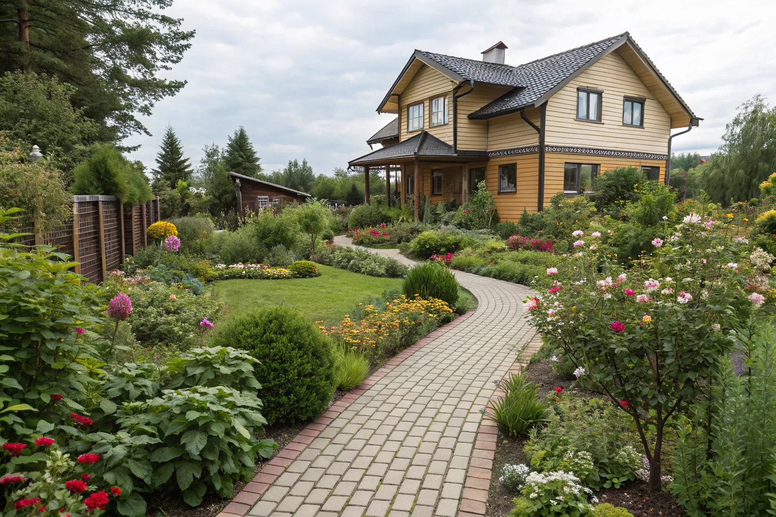 дорожки из тротуарной плитки на даче цена