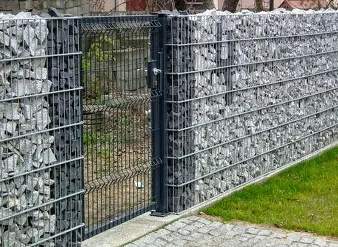 забор из габионов с установкой в спб