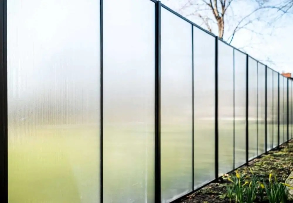 забор из поликарбоната с установкой в спб