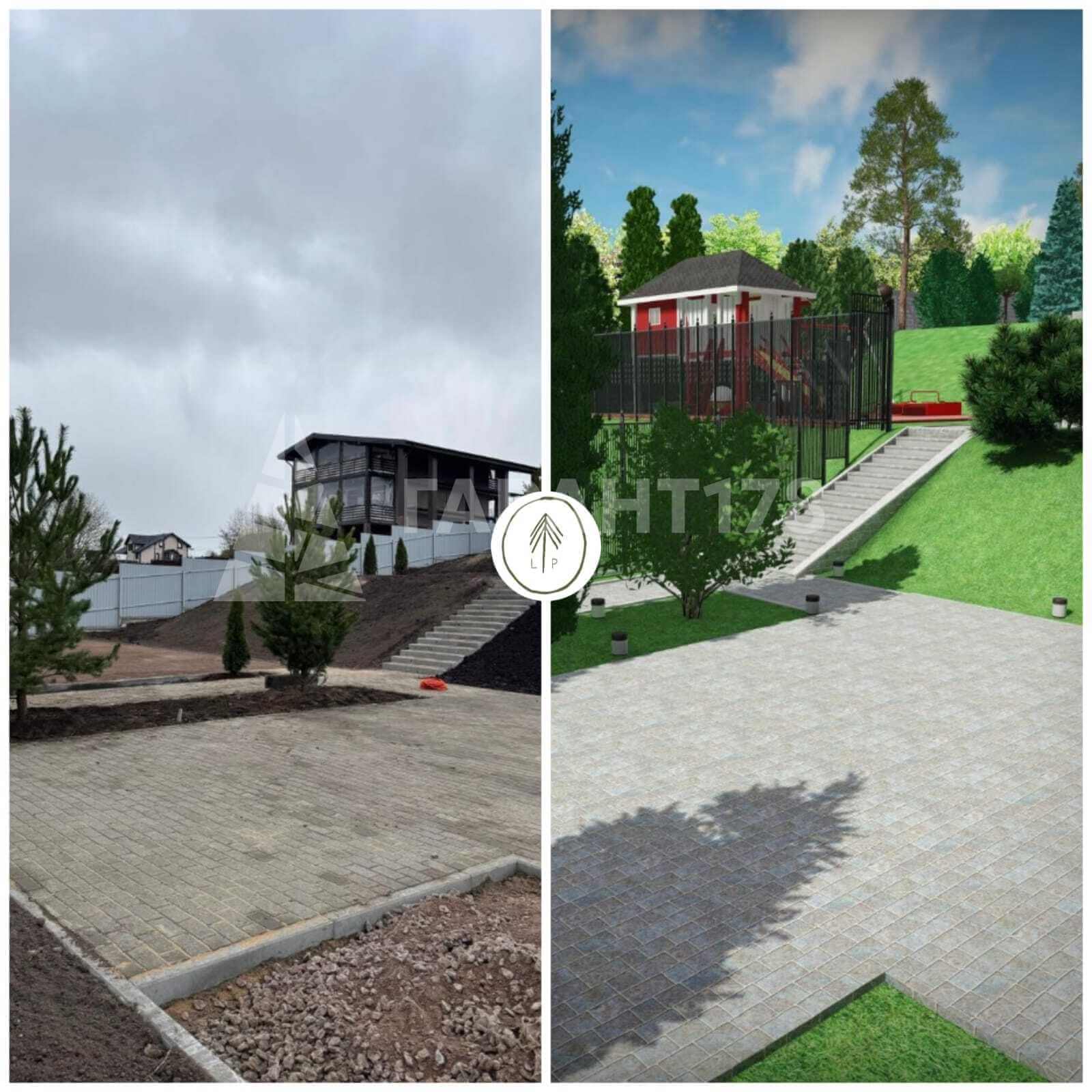 фото до-после работ по благоустройству по проекту спб