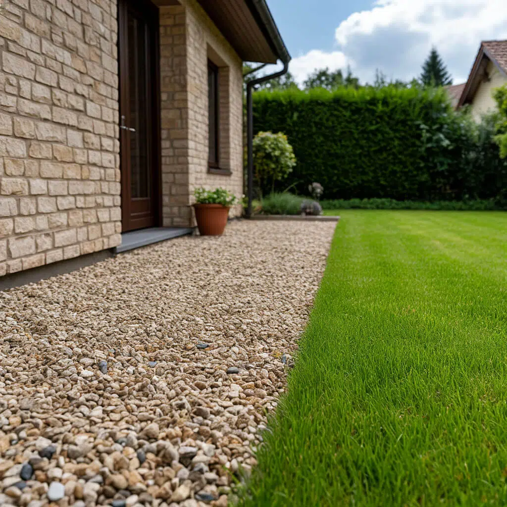 мягкая отмостка из щебня в спб и ленобласти